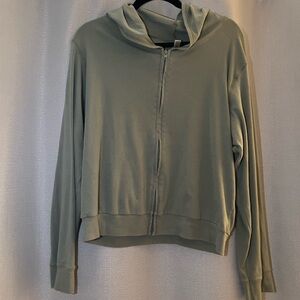Skims Cotton Jersey Zip-Up